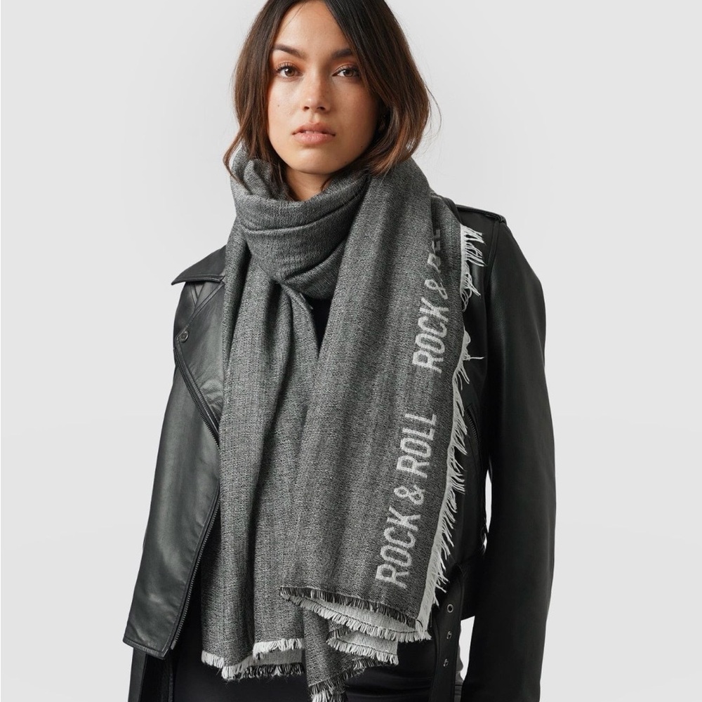 Zaggora Black Rock & Roll Scarf - Picture 4 of 7